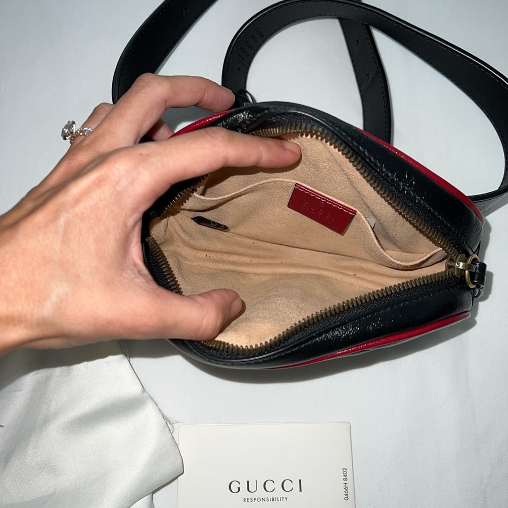 Gucci Marmont Leather Belt Bag - Picture 8 of 9